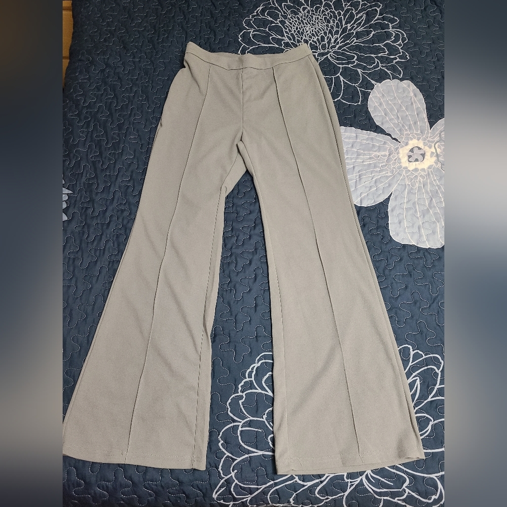 Shein SXY High Waist Seam Front Flare Leg Pants